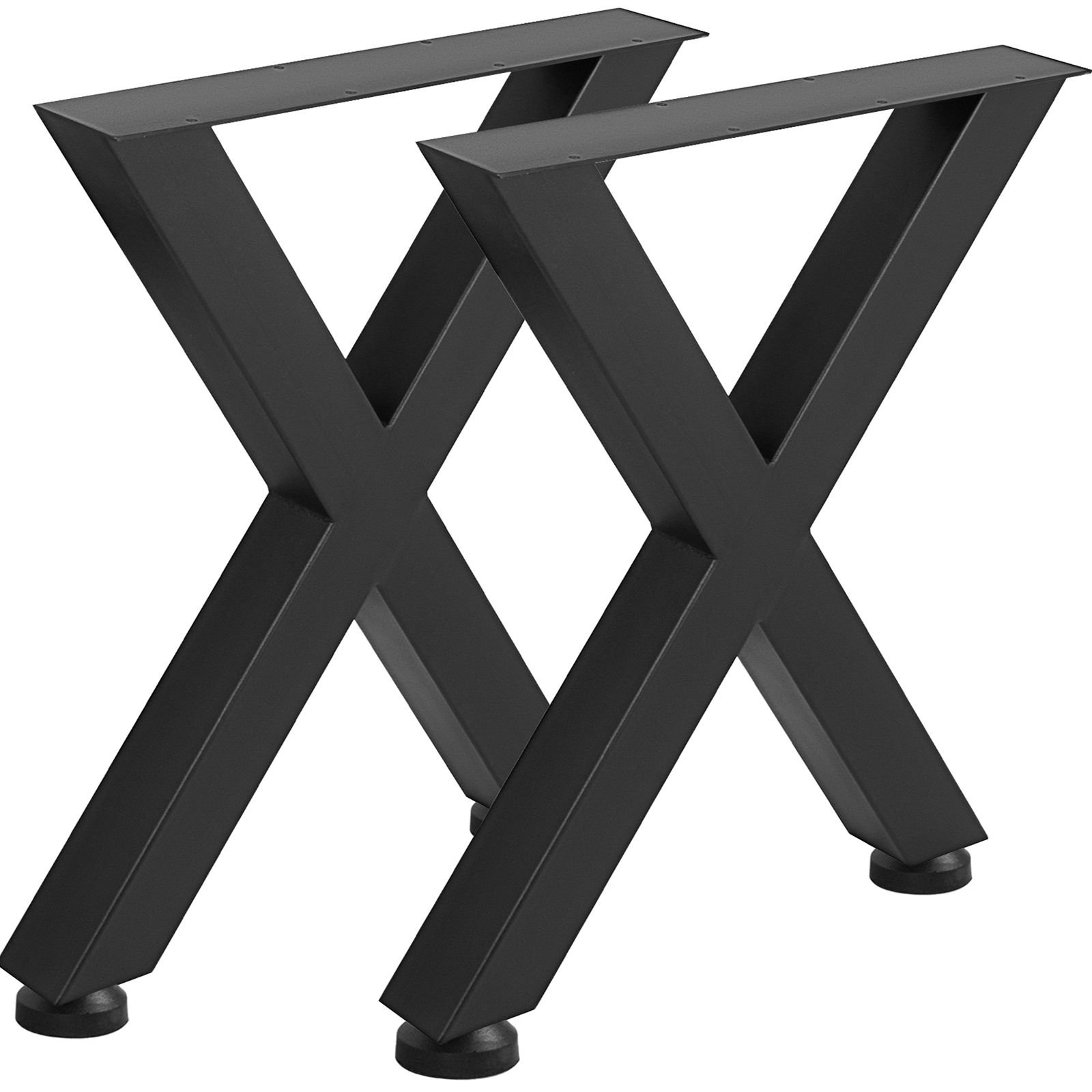 set of 2 steel table legs 28height 24wide dining table legs heavy duty 31 square box section x frame table legs 28x24x31 inch black color industrial country style metal dining leg.jpg