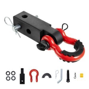 shackle hitch receiver 2 66000 lbs breaking strength d ring shackle with trailer hitch lock pin heavy duty towing accessories for trucks jeeps off road vehicle recovery aluminum alloy.jpg