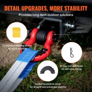shackle hitch receiver 2 66000 lbs breaking strength d ring shackle with trailer hitch lock pin heavy duty towing accessories for trucks jeeps off road vehicle recovery aluminum alloy 4.jpg