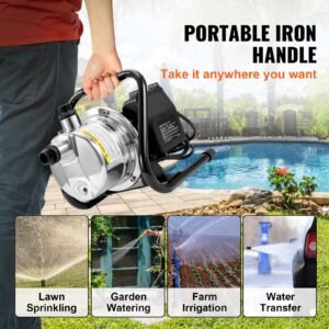 shallow well pump 11 hp 115v 978 gph 131 ft height 40psi max pressure portable stainless steel sprinkler booster jet pumps for garden lawn irrigation system lake fountain water transfer 4.jpg