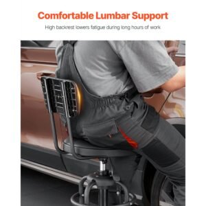 shop stool with backrest pneumatic garage seatwork stool with 300 lbs capacity adjustable height roller creeper seat 360 swivel padded workshop stool for garage shop auto repair black 2.jpg