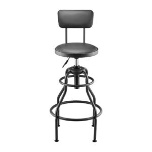 shop stool with backrest pneumatic garage seatwork stool with 300 lbs capacity adjustable height roller creeper seat 360 swivel padded workshop stool for garage shop auto repair black.jpg