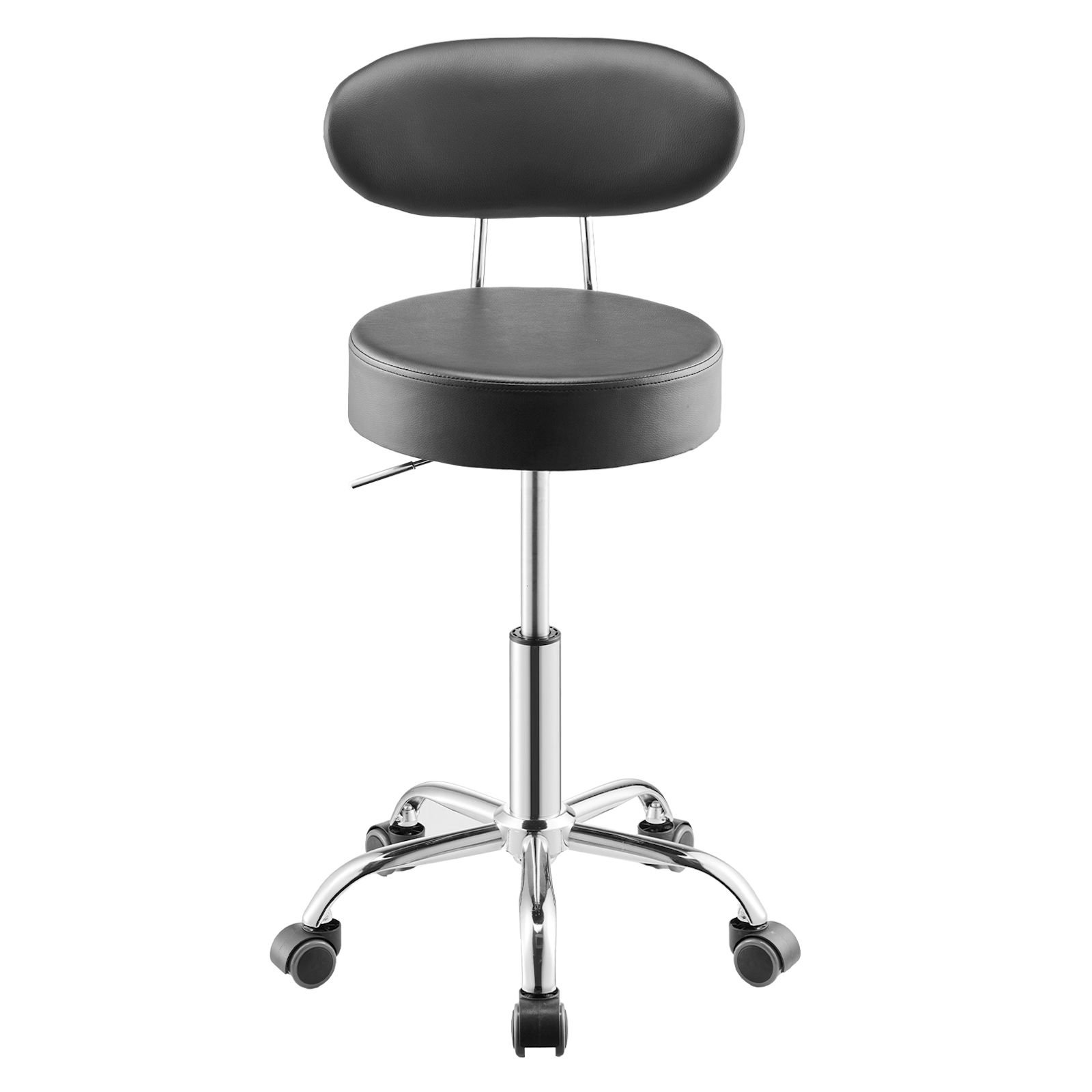 shop stool with backrest pneumatic garage seatwork stool with wheels 300 lbs load adjustable roller creeper seat 360 swivel padded workshop stool for garage shop auto repair black.jpg