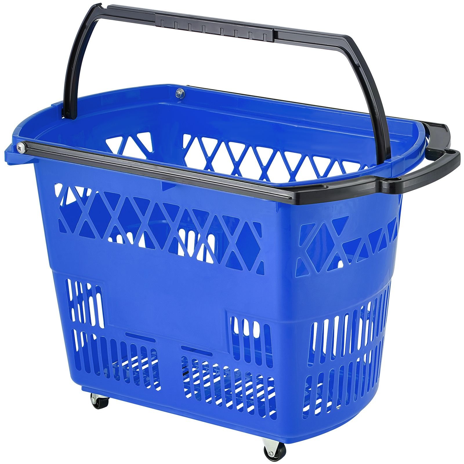shopping baskets 6pcs 39l shopping carts with handles plastic rolling shopping basket with wheels large portable shopping basket set for supermarkets retail stores grocery shopping blue.jpg