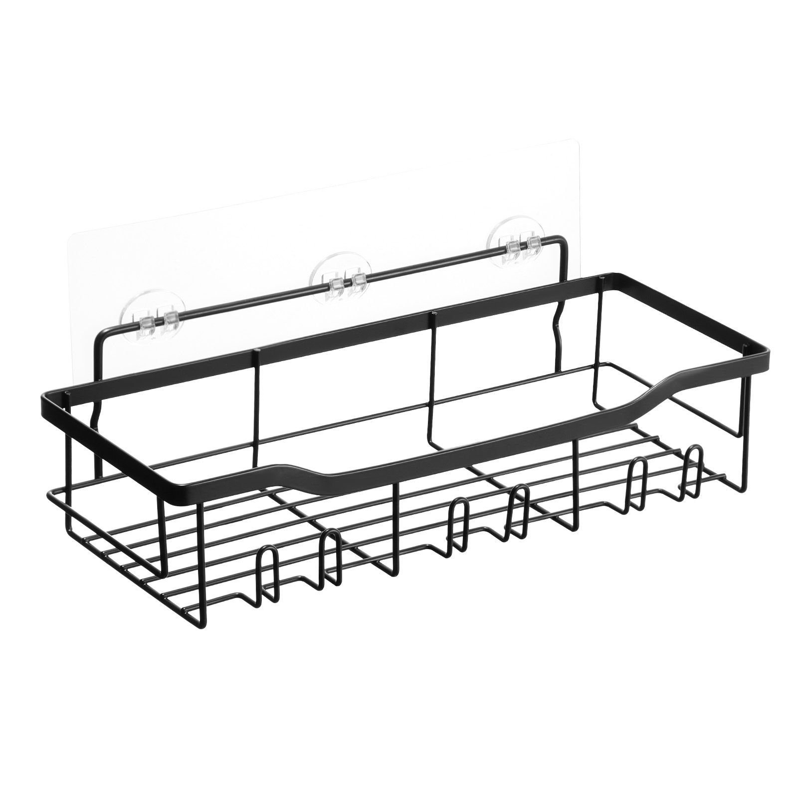 shower caddy 5 pack adhesive bathroom shower storage organization shelves rack set 40 lbs large weight capacity with soap and toothbrush holder no drilling for bathroom kitchen rvcamper.jpg