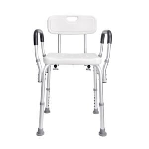 Shower Chair, Shower Seat with Back, Adjustable Height Shower Stool, Shower Chair for Inside Shower Bathtub, Non-slip Bathroom Bench Bath Chair for Elderly Disabled Handicap, 350 LBS Capacity
