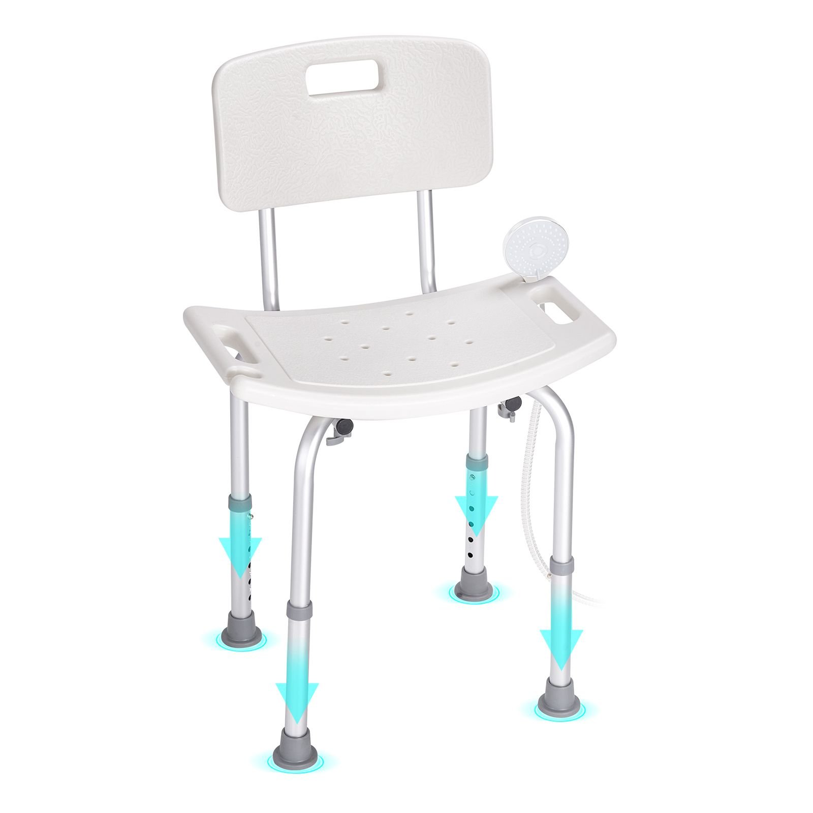 shower chair shower seat with back adjustable height shower stool shower chair for inside shower bathtub non slip bathroom bench bath chair for elderly disabled handicap 350 lbs capacity 9.jpg