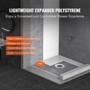 shower curb kit 36x36 shower pan kit with 63 central drain lightweight eps shower installation kits with 2 waterproof cloths shower pan slope sticks fit for bathroom 3.jpg