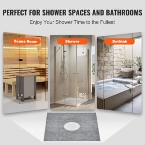 shower curb kit 36x36 shower pan kit with 63 central drain lightweight eps shower installation kits with 2 waterproof cloths shower pan slope sticks fit for bathroom 5.jpg