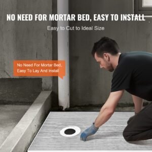 shower curb kit 60x38 shower pan kit with 63 offset drain lightweight eps shower installation kits with 2 waterproof cloths shower pan slope sticks fit for bathroom 4.jpg