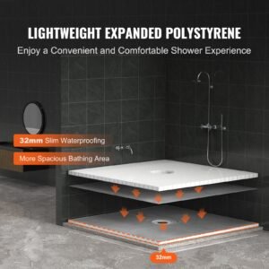 shower curb kit 72x72 shower pan kit with 63 central drain lightweight eps shower installation kits with 2 waterproof cloths shower pan slope sticks fit for bathroom 2.jpg