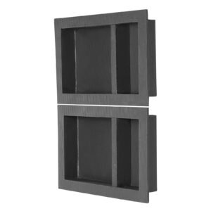 shower niche 16 x 24 inch 16 x 24 inch recessed wall niche with movable shelf 4 inch thick modern soapshampoo storage organizersquare cornerssealed waterproofblack for bathroom shower 3.jpg