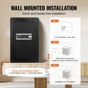 single door 35 cuft safe box with key lock password safe lock box with fireproof bag key rack led light and 2 shelves for money documents jewelry and valuables black 5.jpg
