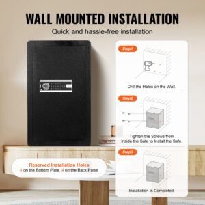 single door 40 cuft safe box with key lock password fingerprint safe lock box with fireproof bag key rack led light and 2 shelves for money documents jewelry and valuables black 5.jpg