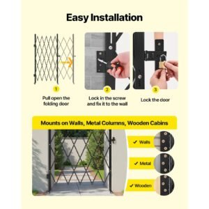 single folding security gate lockable scissor gate with 360 swivel casters outdoor barricade steel retractable gates for entry security garage warehouse pool 4961 x 7776 in w x h 4.jpg
