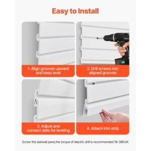 slat wall paneling 2 x 4 ft pvc garage slatwall with modular design white slat wall easy to install adjustable slatwall panel with coupling structure diy cutting fits for storage display 4.jpg