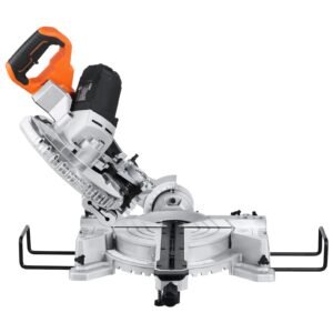 sliding compound miter saw 10 inch blade 15 amp motor 60 tooth corded double bevel sliding miter saw led precision alignment angle adjustable for wood composite decking laminates 4.jpg