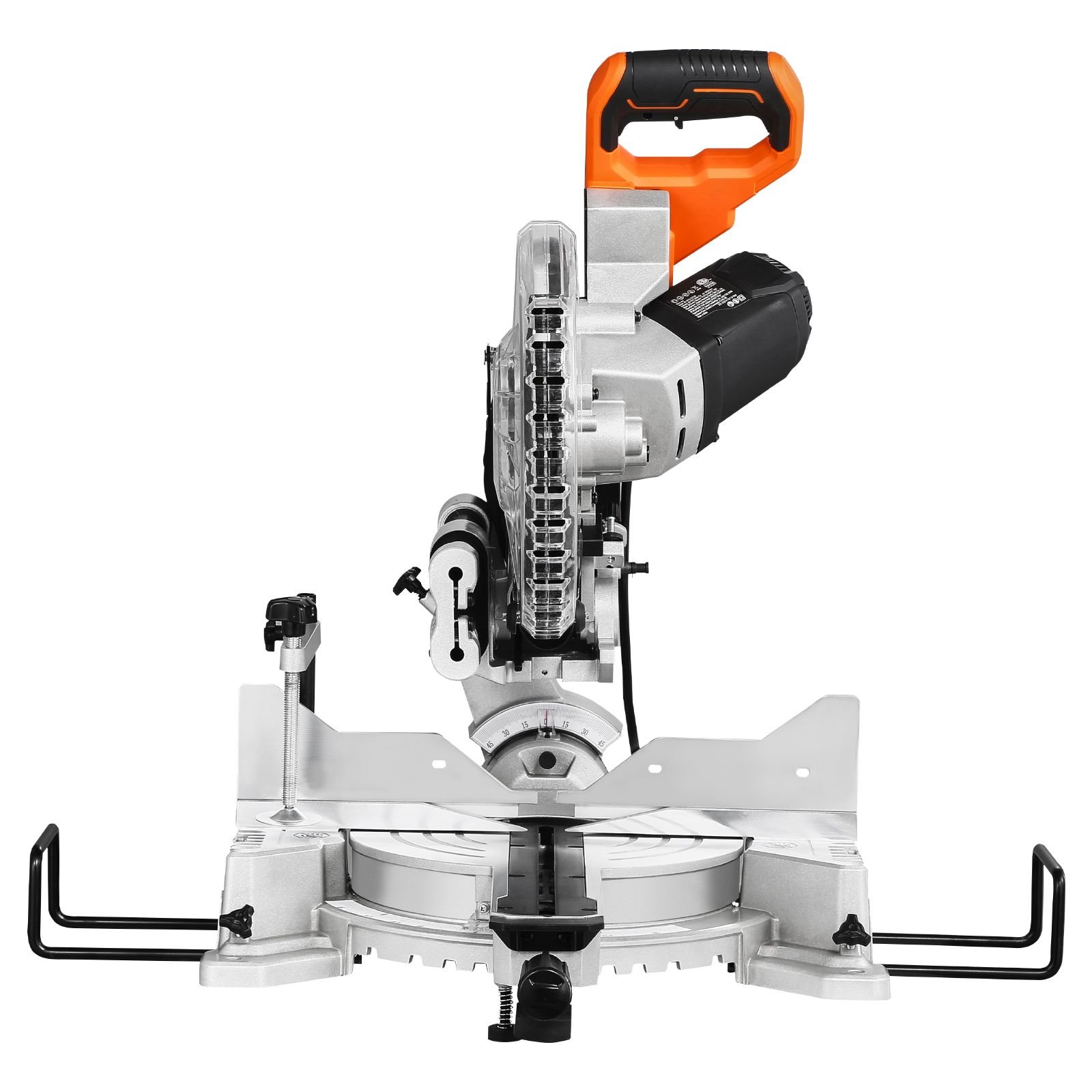 sliding compound miter saw 10 inch blade 15 amp motor 60 tooth corded double bevel sliding miter saw led precision alignment angle adjustable for wood composite decking laminates.jpg