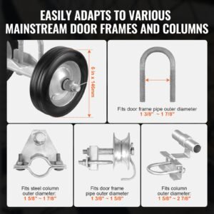 sliding gate kit 6 rolling gate hardware kit c type wheel carrier with two 6 wheels support heavy duty sliding gate rollers for connect tracks door framessliding gate guide roller600 lbs 3.jpg