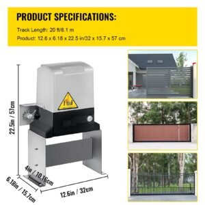 sliding gate opener ac1400 3100lbs with 2 remote controls gate operator hardware kit for security move speed 43ft per min electric rolling driveway slide gate motor 1.jpg