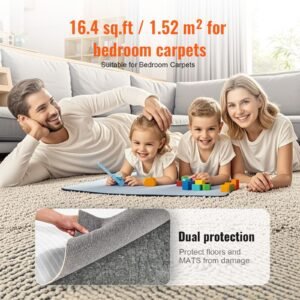 slip resistant rug pad protective cushioning carpet pad 8 x 10 14thick dual surface polyester felt latex gray 7 8m area carpet padding rug cushion safe for all floors 5.jpg