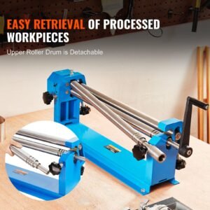 slip roll machine 24 inches forming width in 16 gauge capacity sheet metal slip roller rolling bending machine with 2 detachable rollers for low carbon steel copper sheet aluminum alloy sheet 2.jpg