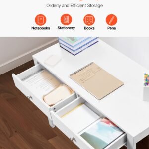 small desk with drawers kids desk for bedroom modern simple study table for drawing reading writing rectangle mdf furniture study storage table for home office white 3.jpg