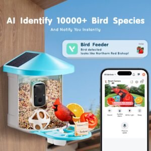 smart bird feeder with camera 2k hd ai identify 10000 bird species solar powered bird watching camera with auto capture instant notify wireless outdoor gift for bird lover 2 solar panels 1.jpg