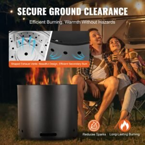 smokeless fire pit stove bonfire h 126 in x dia 15 in wood burning fireplaces with removable ash pan sus430 stainless steel inner portable outdoor firepit ideal for outdoor patio camping 4.jpg