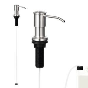 soap dispenser for kitchen sink stainless steel built in sink soap dispenser with 47 extension tube kit countertop dish soap dispenser with 360 rotation pump head for kitchen bathroom 5.jpg