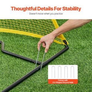 soccer rebounder portable soccer trainer 7x7ft iron polyester soccer practice equipment sports football rebounder wall with portable bag perfect for team solo training passing volley 5.jpg