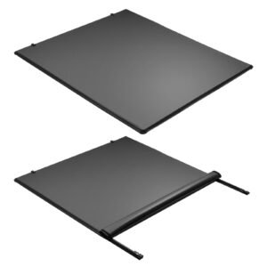 Soft Roll-Up Truck Bed Tonneau Cover, Compatible with 2020-2025 Chevy Silverado/GMC Sierra 2500 3500 HD, Fits 6.9 ft (6 ft 10 in/82 in) Bed, PVC Tonneau Cover with Aluminum Alloy Support Bars