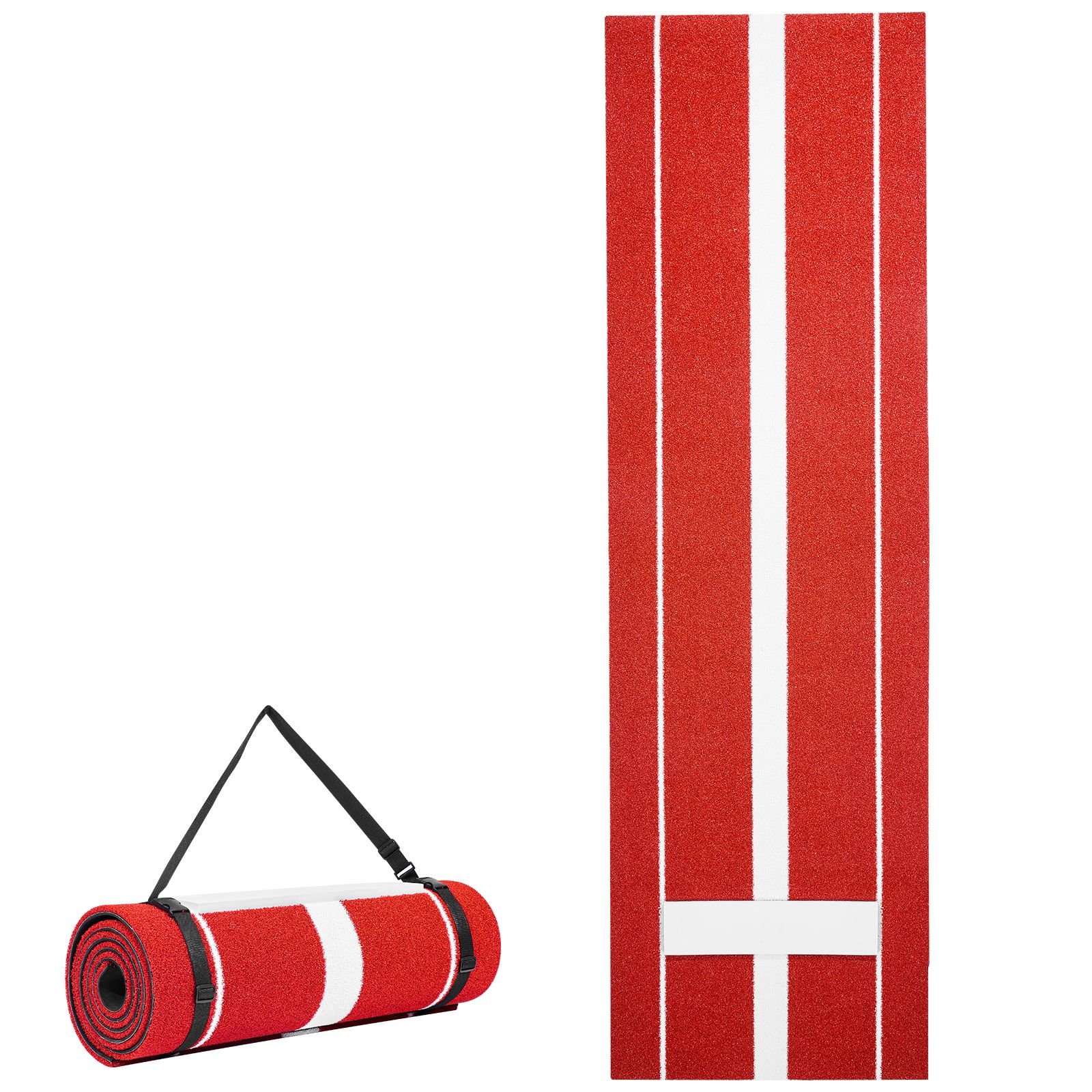 softball pitching mat 10x3 ft baseball pitching rubber mound antifade turf and antislip foam backing portable training aid fastpitch equipment for pitchers indoor outdoor practice red 12.jpg