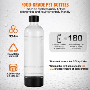 sparkling water maker soda maker machine for home carbonating seltzer water starter kit with 2 bpa free 1l pet bottles compatible with mainstream screw in 60l co2 cylindernot included black 3.jpg