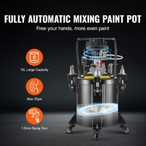 spray paint pressure pot 10 l25 gal fully automatic stirring pressure pot tank 70 psi adjustale pressure pressure pot paint tank with spray gun and hoses for home decor industry painting 1.jpg