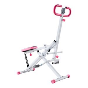 squat machine deep squat rowing machine for home easy setup foldable exercise equipment glute trainer machine with 3 high strength resistance bands glutes leg home workout machine white.jpg
