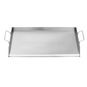 stainless steel griddle 32x16 inch universal flat top rectangular plate gas grill griddle for bbq grill teppanyaki portable family cookware with handle for camping tailgating party.jpg