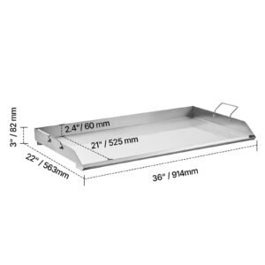 stainless steel griddle 36x22 inch universal flat top rectangular plate gas grill griddle for bbq grill teppanyaki portable family cookware with handle for camping tailgating party 1.jpg