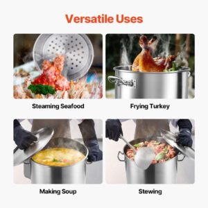 stainless steel stockpot 54l large cooking pots cookware sauce pot with basket lid and handle heavy duty commercial grade stock pot sanding treatment for large groups events silver 5.jpg