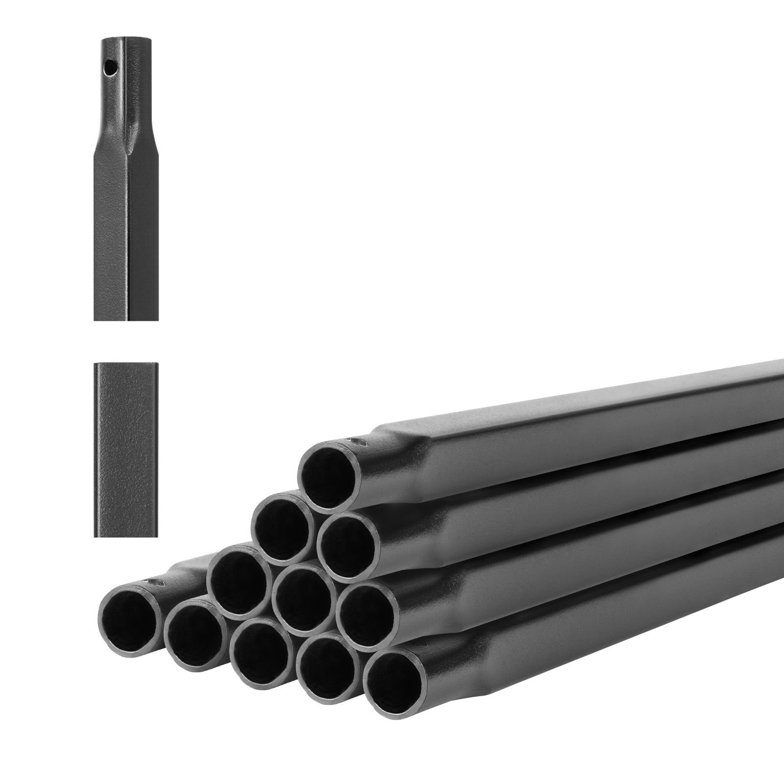 staircase balusters 11 pack 44 inch durable carbon steel stair balusters 05 inch indoor square metal spindle railing corrosion proof hollow deck railing with pre drilled holes matte black.jpg