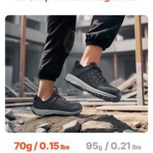 steel toe shoes for men us size 85 wide mens cushion sport safety toe athletic work shoe indestructible safety sneakers lightweightbreathable industry construction work shoes black 2.jpg