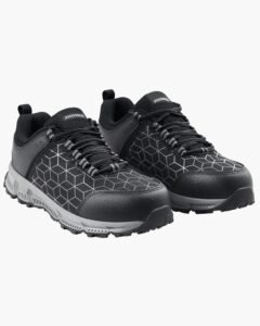 Steel Toe Shoes for Men, US Size 9.5, Men's Cushion Sport Safety Toe Athletic Work Shoe, Indestructible Safety Sneakers Lightweight,Breathable Industry Construction Work Shoes, Black