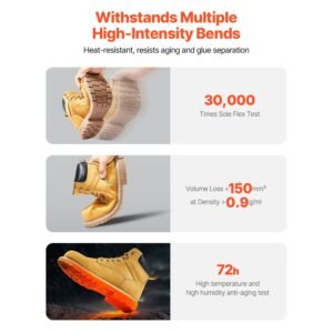 steel toe work boots us size 12 waterproof work boots for men slip resistant work boot lightweight and breathable rubber sole mens boots for industry construction brown yellow 4.jpg