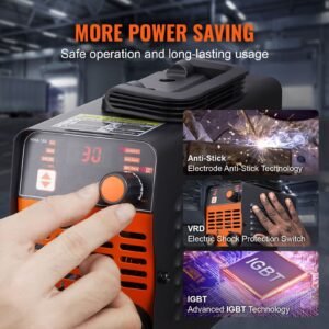 Stick Welder, 160A ARC/Lift TIG 2-IN-1 Welding Machine with IGBT Inverter 110V/220V Portable MMA Welder Machine with Hot Start, Arc force and Anti-Stick