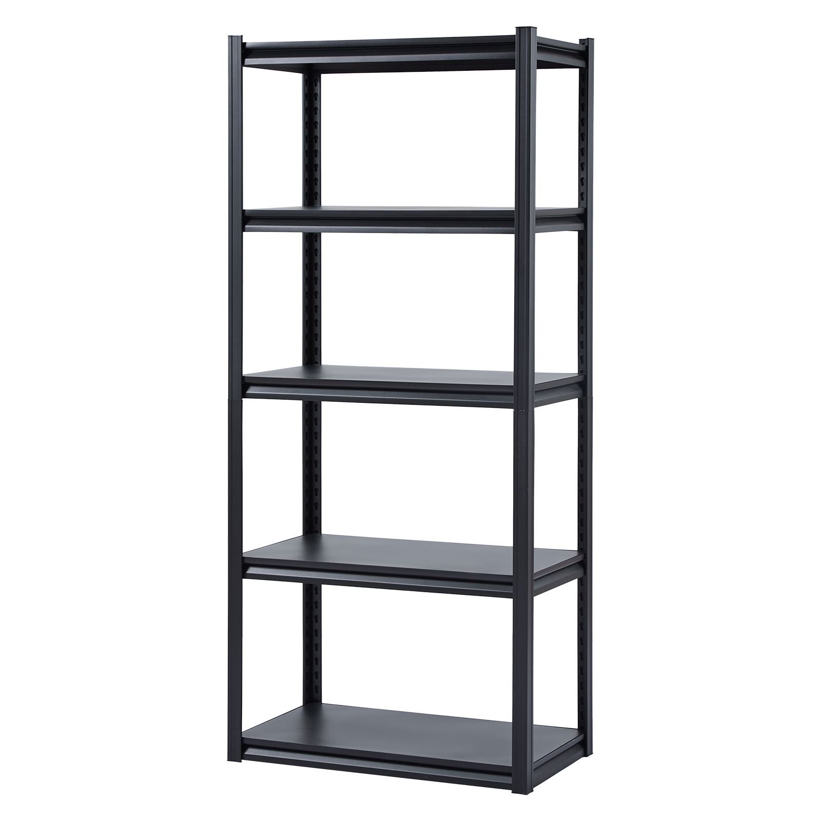 storage shelves 2000 lbs 5 tier garage storage shelving 18 d x 32 w x 72 h adjustable metal shelves for garage shelves utility rack shelf ideal for kitchen warehouse basement black.jpg