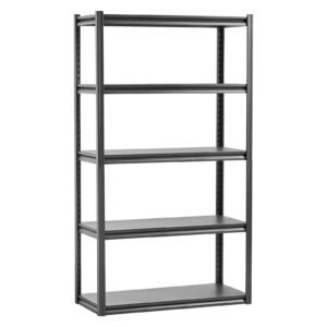 storage shelves 2000 lbs 5 tier garage storage shelving 18 d x 40 w x 72 h adjustable metal shelves for garage shelves utility rack shelf ideal for kitchen warehouse basement black 5.jpg