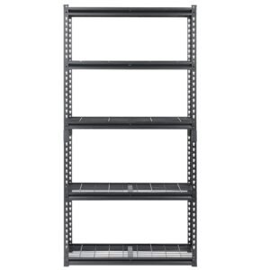 storage shelves 2000 lbs 5 tier heavy duty garage shelving 16 d x 36 w x 72 h adjustable metal shelves for industrial shelving unit utility shelf for kitchen warehouse basement black 4.jpg