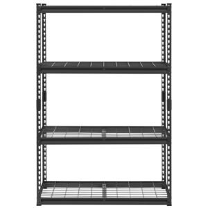 storage shelves 2400 lbs 4 tier heavy duty garage shelving 20 d x 40 w x 60 h adjustable metal shelves for industrial shelving unit utility shelf for kitchen warehouse basement black 1.jpg