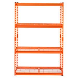 storage shelves 2400 lbs 4 tier heavy duty garage shelving 20 d x 40 w x 60 h adjustable metal shelves for industrial shelving unit utility shelf for kitchen warehouse basement orange.jpg