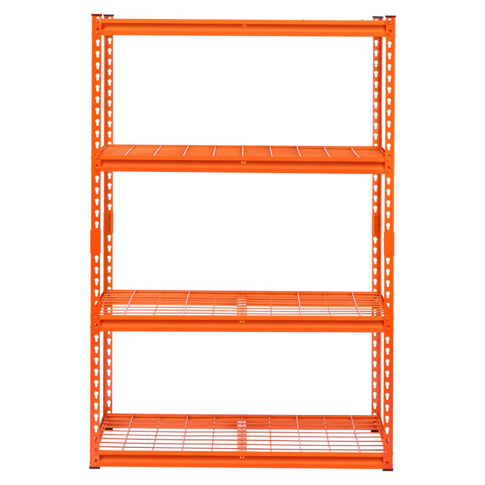 storage shelves 2400 lbs 4 tier heavy duty garage shelving 20 d x 40 w x 60 h adjustable metal shelves for industrial shelving unit utility shelf for kitchen warehouse basement orange.jpg